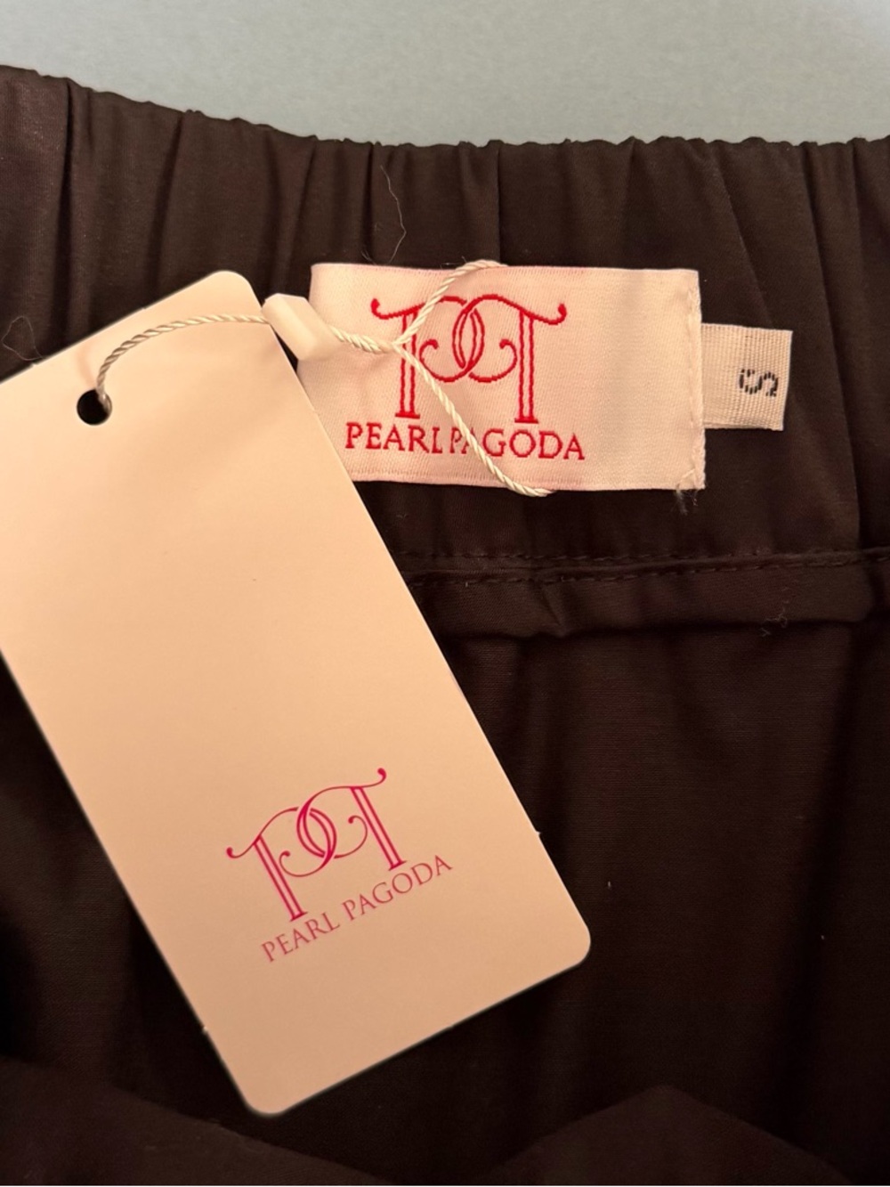 Pearl Pagoda Tiered Black Preppy Maxi Skirt - Picture 5 of 6